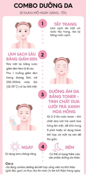 Hướng dẫn các bước dưỡng da